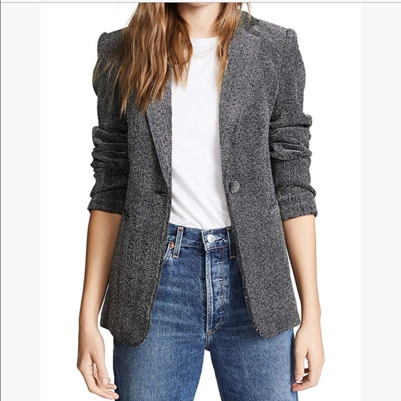 Frame Denim Jackets & Blazers - FRAME CLASSIC HERRINGBONE BLAZER